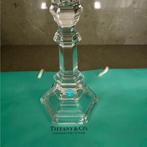 Tiffany & Co. Crystal One Piece Candlestick